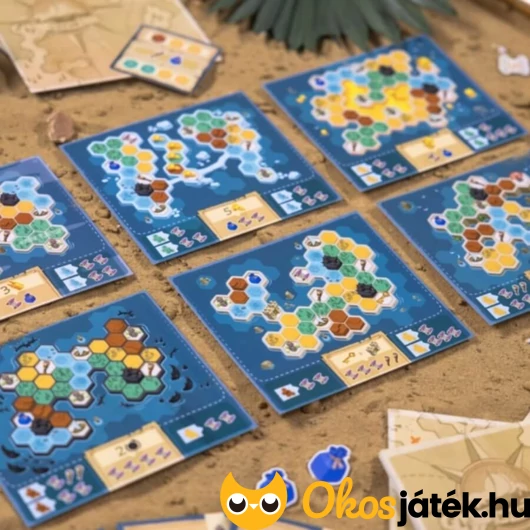 Partvonal társasjáték szigetei