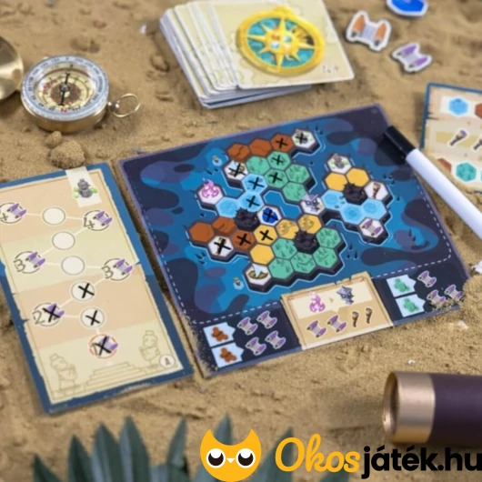 Partvonal társasjáték szigetlapka