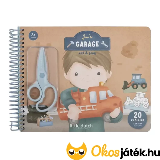 Little Dutch Jim garázsa dekorkönyv ollóval