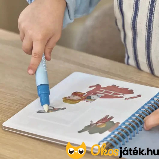 Vízzel színező füzet járművekkel