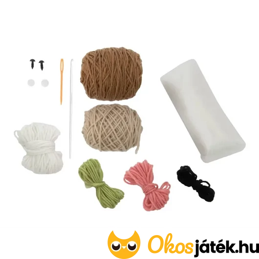 Horgolt ló készítésének alapanyagai