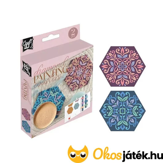 Gyémántszemes poháralátét készítő készlet