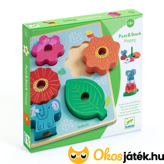 Formaillesztő és toronyépítő játék egyben - Djeco