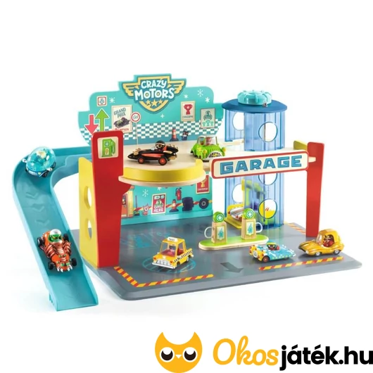Parkolóház játék - Djeco Crazy Motors