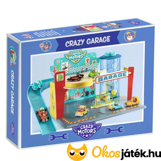 Djeco Crazy Motors Parkolóház játék