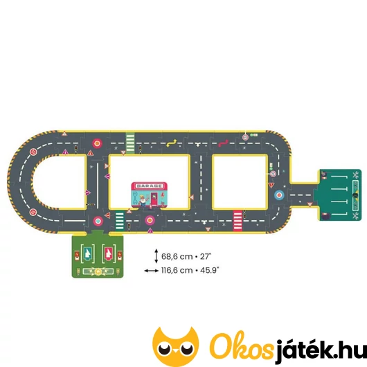 Kirakható autópálya puzzle