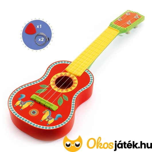 Djeco fa játék ukulelé