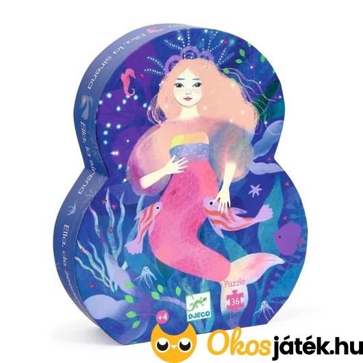 Formadobozos puzzle - Ella a sellő - Djeco 