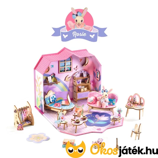 Rosie babaháza lányos makettező