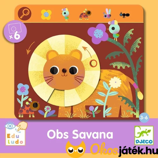 Böngésző játék - Djeco Eduludo Obs Savana
