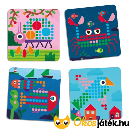 Kirakható pötyi mozaik képei