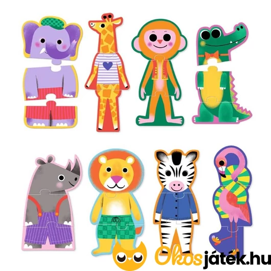 Puzzle Trio-val kirakható állatok