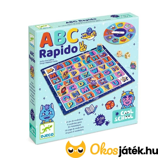 Szókincs bajnokság társasjáték - Djeco ABC Rapido