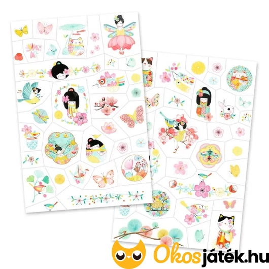 Djeco tetováló matrica készlet tartalma