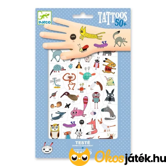 Djeco tetováló matricák - Cukik és viccesek