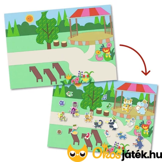 Újraragasztható matricás történetalkotás