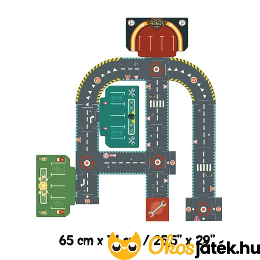 Crazy Motors autópálya mérete