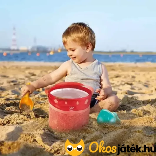 Hape összehajtható homokozó szett tárolóval utazáshoz