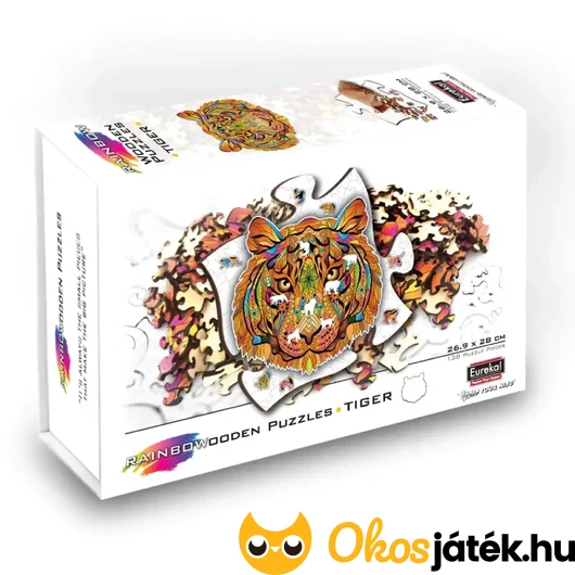 egyedi fa puzzle - Tigris Eureka puzzle