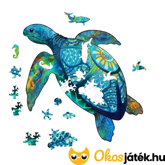 Teknős forma puzzle