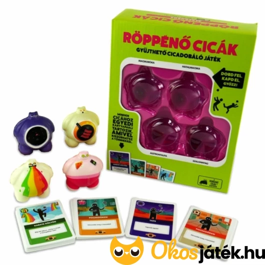 Röppenő cicák társasjáték tartalma
