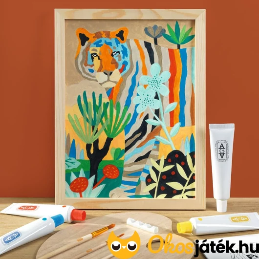 Számos kifestő tigris mintával