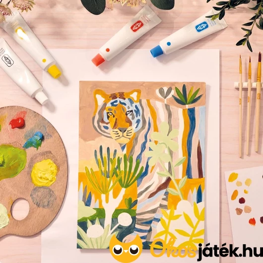 Tigris mintás kifestő