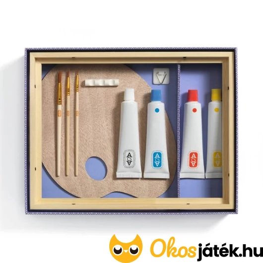 Kifestő készlet doboz belseje