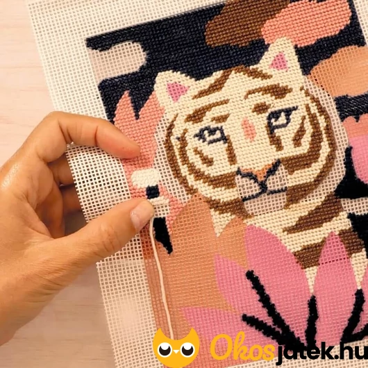 Hímzőkészlet előnyomott hímzés mintával