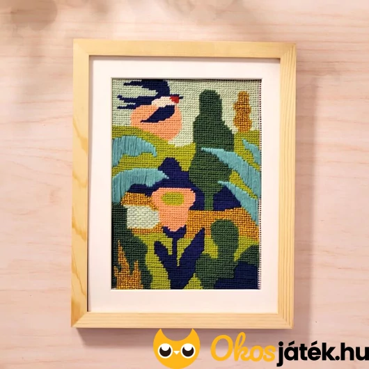 Elkészült hímzés