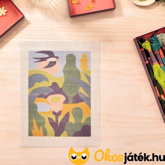 Előnyomott hímzés minta