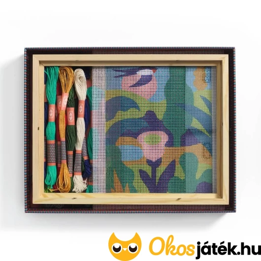 Hímző készlet doboz belseje