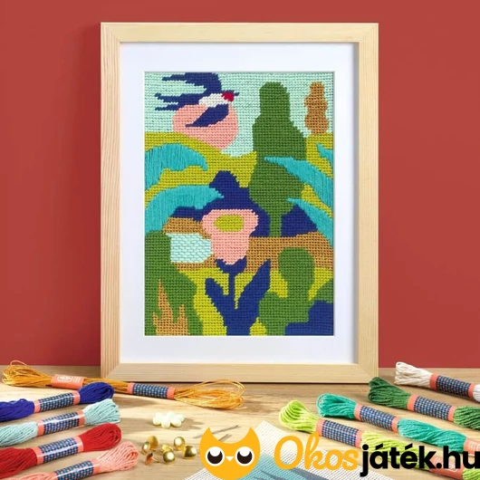 Djeco hímzett kép - Hajnal 
