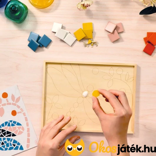 Mozaik készítés ragasztóval