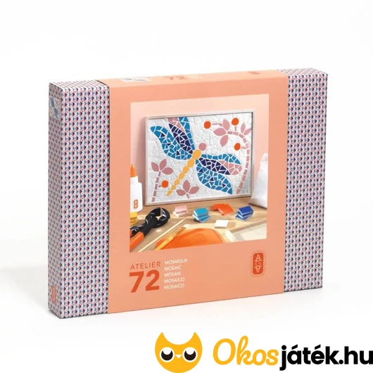 Mozaikkép készítő - Szitakötő, Djeco Atelier 72