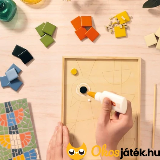 Mozaikkép készítés ragasztóval