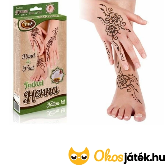 Gyorsan elkészíthető henna tetoválás