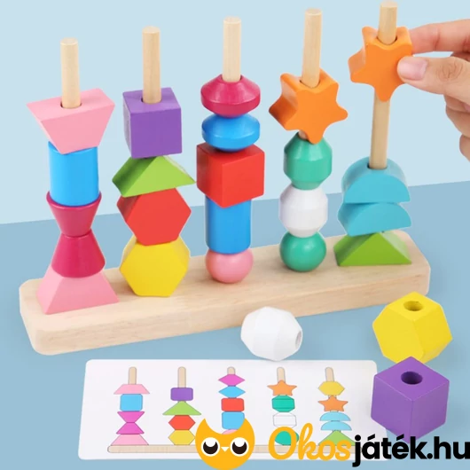 Fa formatorony feladatkártyákkal