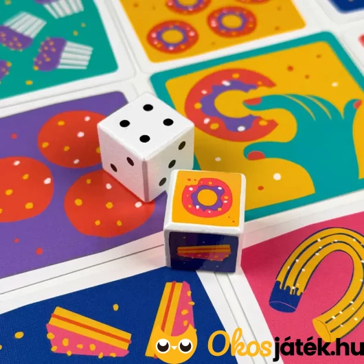 El a kekszekkel péksüteménykocka és dobókocka