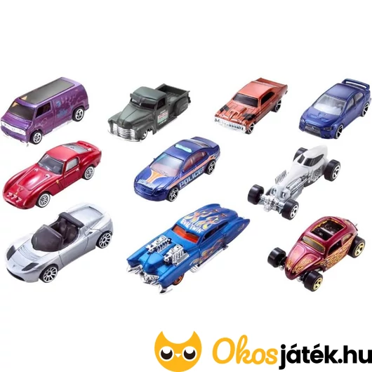 Hot Wheels autók vegyesen összeállítva készletben