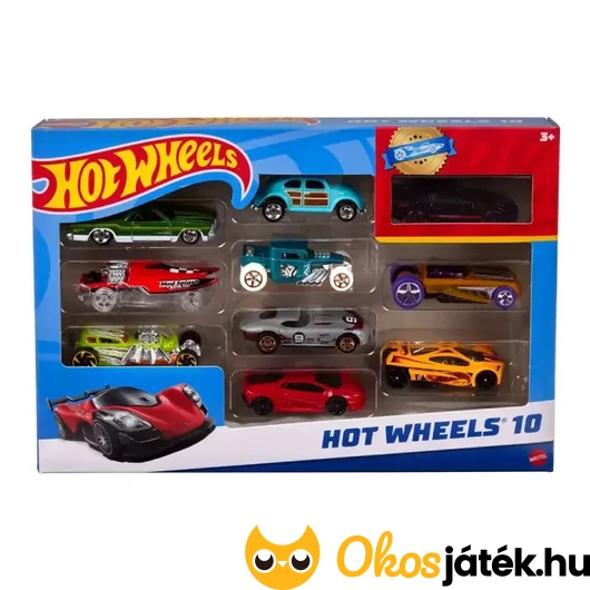 Hot Wheels kisautók : 10 darabos szett