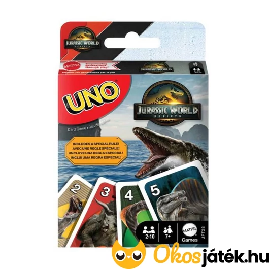 Uno - Jurassic World 2025 kártyajáték 