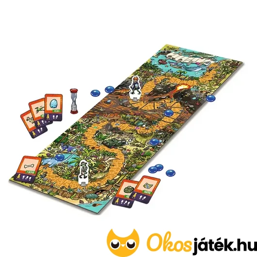 Spy Guy junior dinós társasjáték táblája