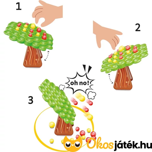 Quercetti: Stay Apple egyensúlyozós társasjáték 