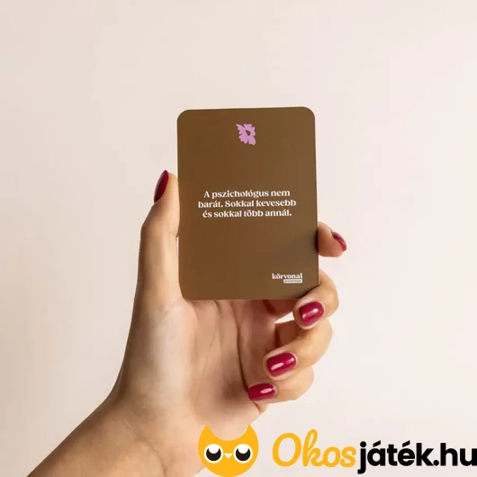 Körvonal terápiás beszélgetések kártya
