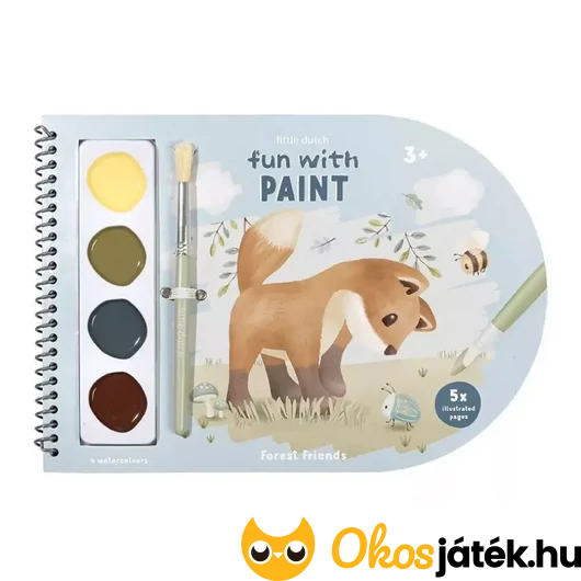 Little Dutch kifestő könyv festékkel - Forest Friends