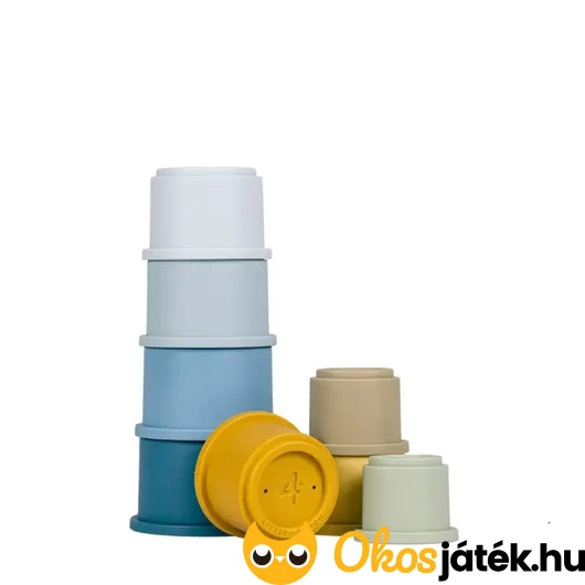 Little Dutch poharas toronyépítő - kék 