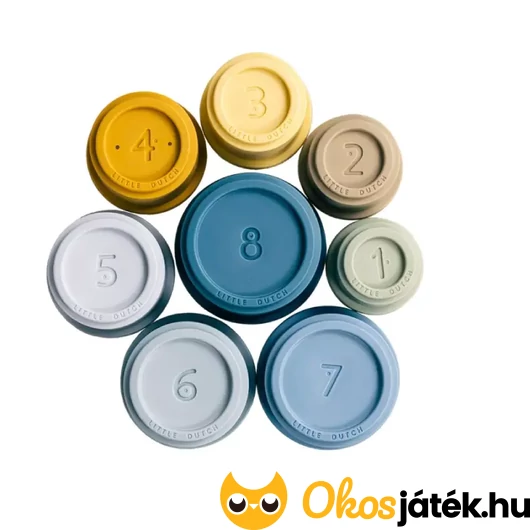 Toronyépítő játék számokkal