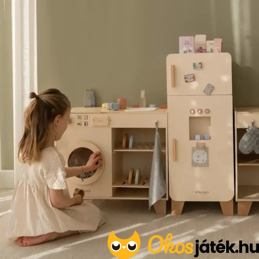 Játék mosógép mosógatóval