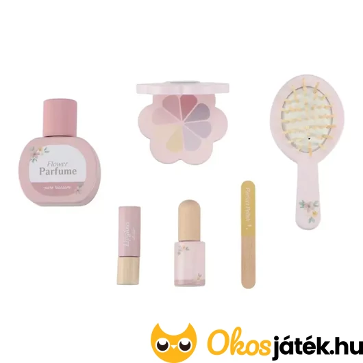 Gyerek fésülködő asztal kellékei